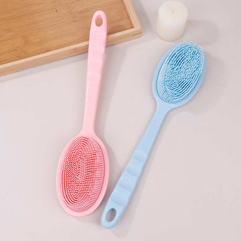 Premium Exfoliating Bath Brush with Soft Handle – Back Scrubbing & Skin Massager, Shower Sponge for Deep Clean, Gentle  
