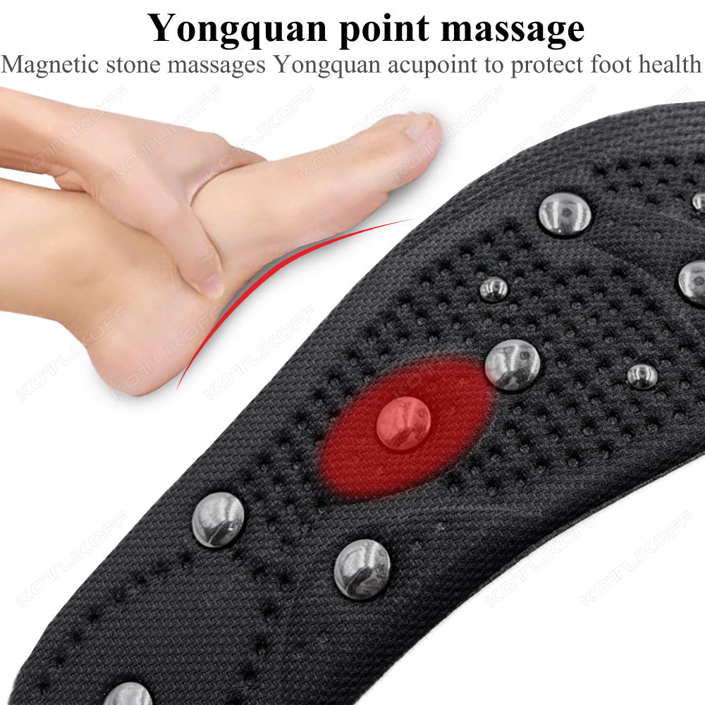 Premium Magnetic Therapy Massage Insoles for Weight Loss - Unisex Foot Acupressure Shoe Pads for Slimming, Comfortable 