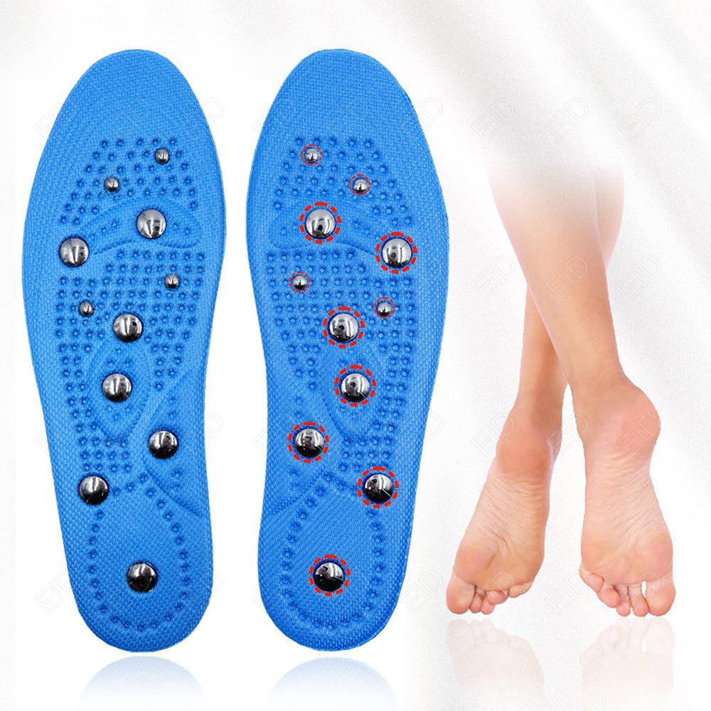 Premium Magnetic Therapy Massage Insoles for Weight Loss - Unisex Foot Acupressure Shoe Pads for Slimming, Comfortable 