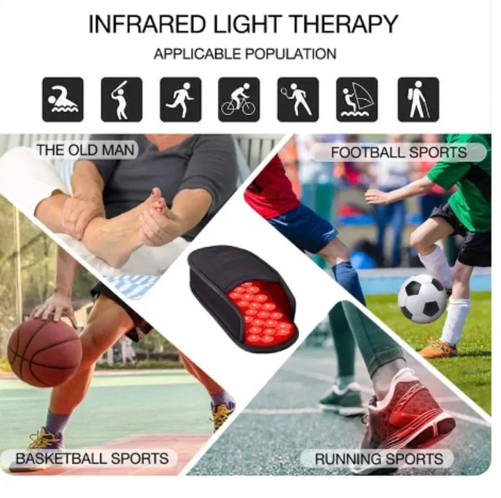 Premium Rechargeable Red Light Therapy Device for Feet – 460nm, 660nm, 850nm with Pulse – Treat Inflammation, Itchiness, and 