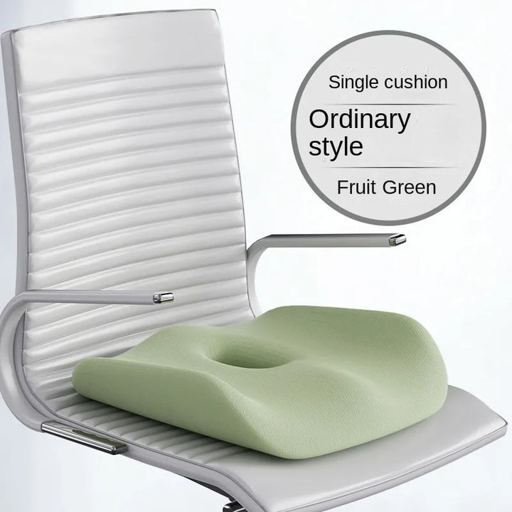 Premium Memory Foam Seat Cushion – Orthopedic Back & Waist Support for Office, Car, & Home – Coccyx Relief, Hip Massage Pad,