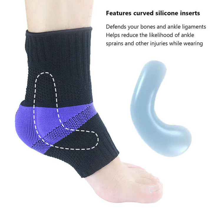 Premium Ankle Brace Ice Pack Wrap for Pain Relief – Hot & Cold Therapy, Flexible Fit, Reusable Gel Cold Pack for Swollen 
