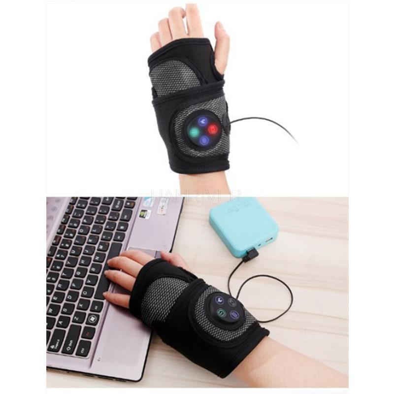 Premium Electric Hand Massager - 3-in-1 Multi-Function Vibration Wristband with Air Compression, Heat, and Kneading for 