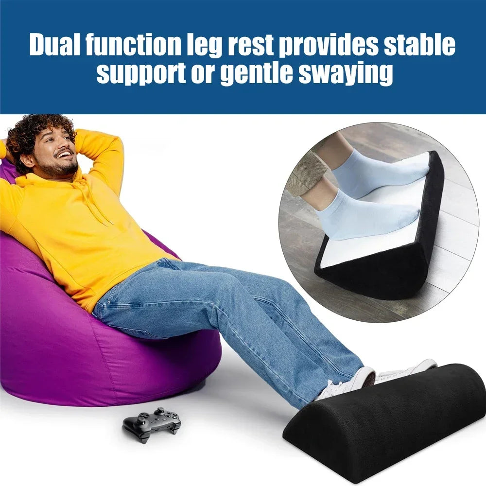 Premium Ergonomic Foot Rest for Under Desk, Office Foot Stool for Comfort and Support, Anti-Slip Footrest Pillow for Work, 