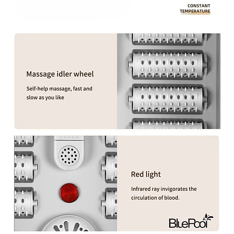 Premium Portable Thermostatic Foot Massage Tub – Foldable Heating Automatic Foot Bath for Home Relaxation & Blood Circulation