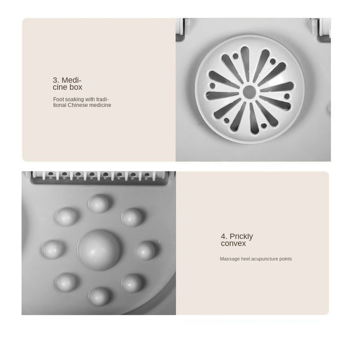 Premium Portable Thermostatic Foot Massage Tub – Foldable Heating Automatic Foot Bath for Home Relaxation & Blood Circulation