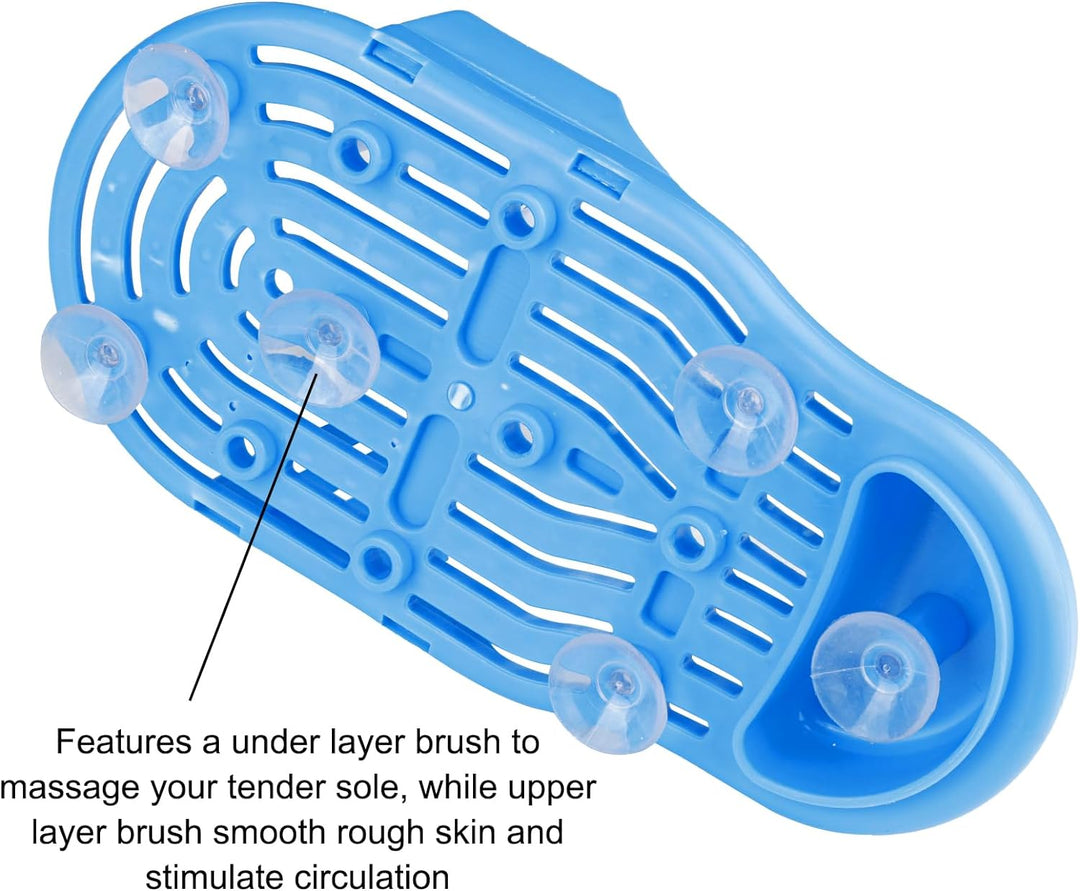 Premium Shower Foot Scrubber Massager – Exfoliating Cleaner Brush for Dead Skin Removal, Foot Spa Slipper, Sand Stone Foot 