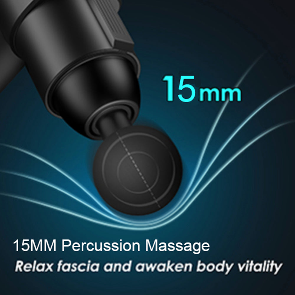Premium 24V Deep Tissue Massage Gun with Hot & Cold Compress, 12 Heads, High-Frequency Muscle Relaxation for Neck, Shoulder & Full Body Recovery - StrengthXPhysiotherapy