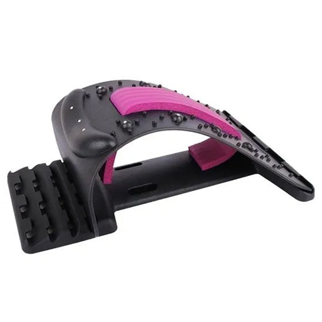 High-Quality 4-Level Neck & Back Stretcher with Magnetotherapy - Adjustable Cervical Spine Support for Pain Relief, Lumbar and Upper Back Massage Tool for Home & Office - StrengthXPhysiotherapy