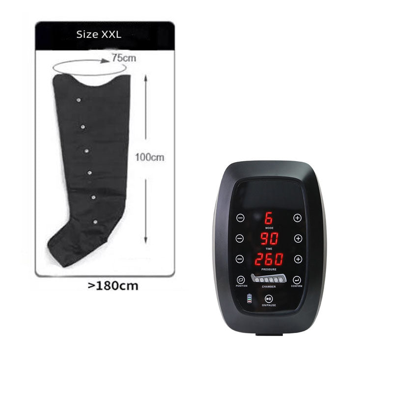 Premium Air Compression Massager for Legs and Feet – 6 Cavity Pressotherapy Boots for Improved Blood Circulation, Relaxation,