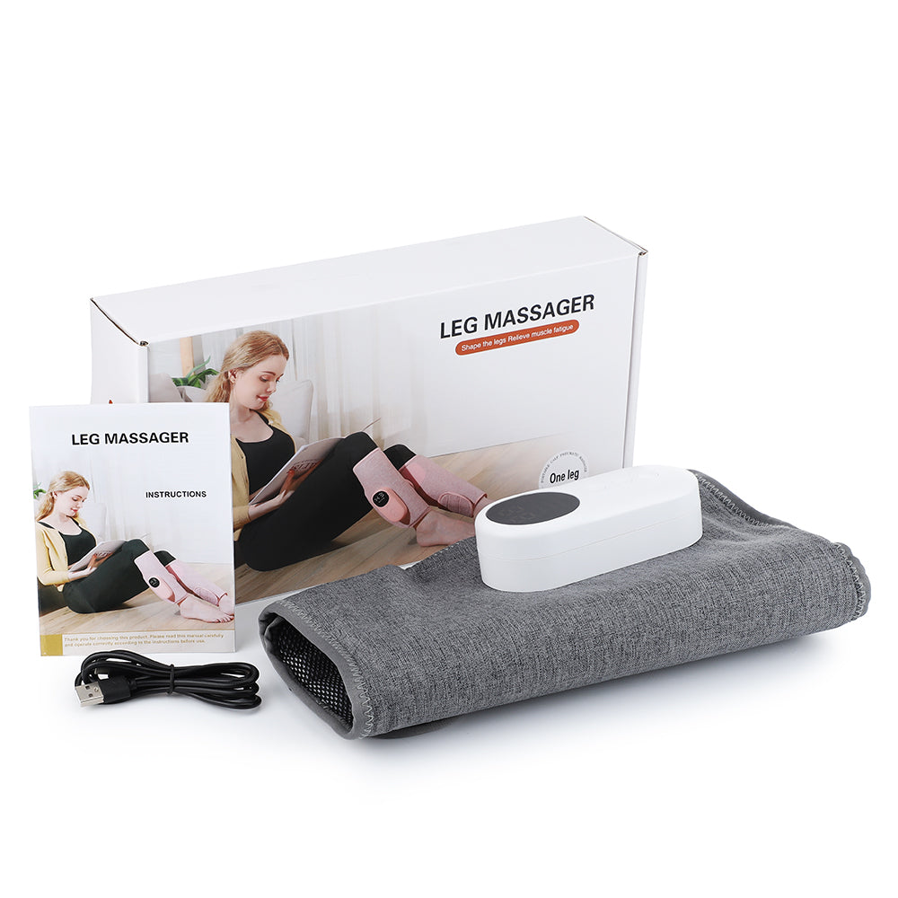 Premium Electric 360° Full Cover Leg Massager with Hot Compress & Vibration - Muscle Relaxation, Fatigue Relief, Adjustable