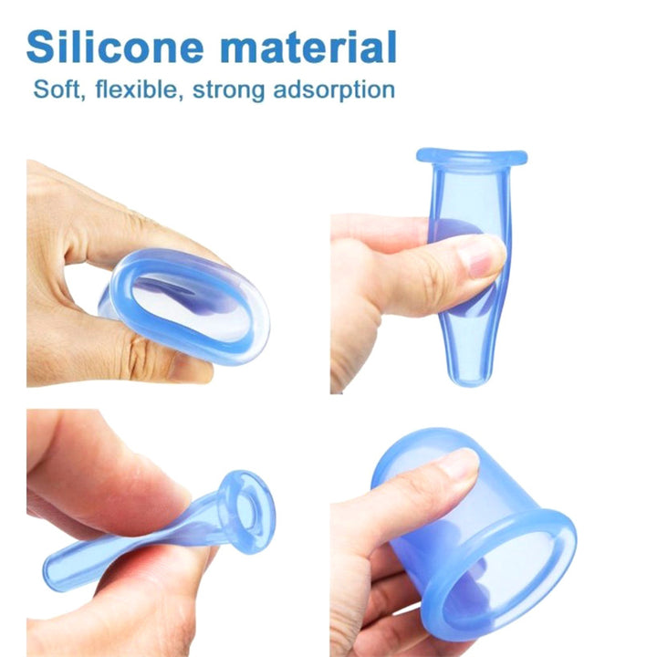 High Quality Silicone Cupping Set for Face – Health Care Facial Lifting Massage Cups, Mini Eye Vacuum Cans, Safe and Durable,