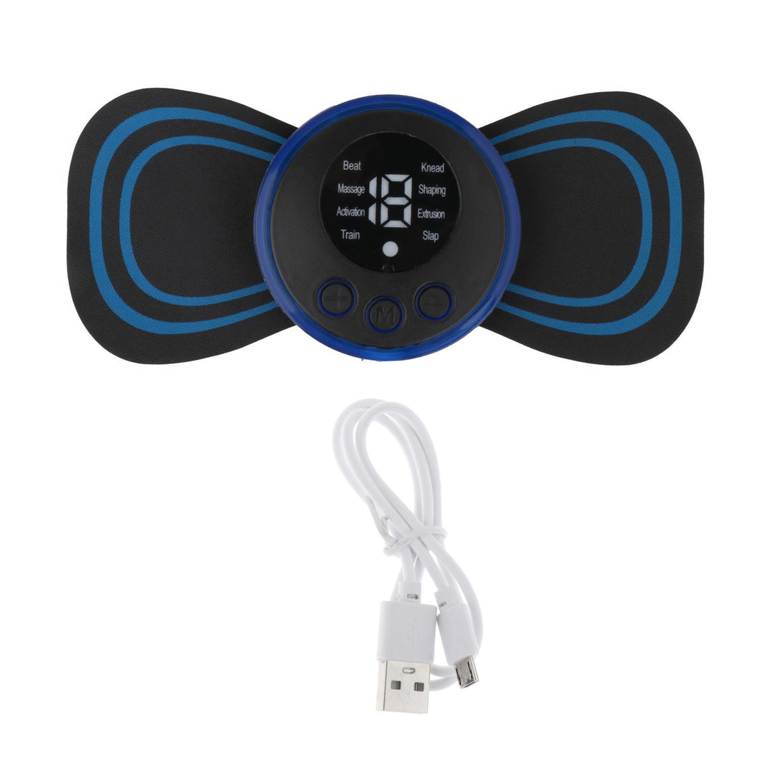 Premium Electric EMS Foot Massager - Rechargeable Pulse Muscle Stimulator with Remote Control, 8 Modes, 19 Intensity Levels