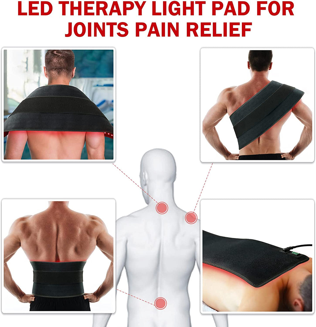 Premium Red & Infrared Therapy Belt - Pain Relief & Slimming LED Pad for Body & Muscle Recovery - StrengthXPhysiotherapy