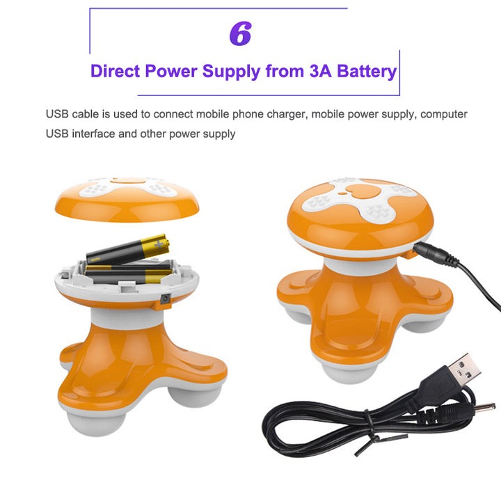 High-Quality Mini USB Electric Full Body Massager - Portable Vibrating Massage Tool for Slimming, Arm, Leg, Head, Neck & 