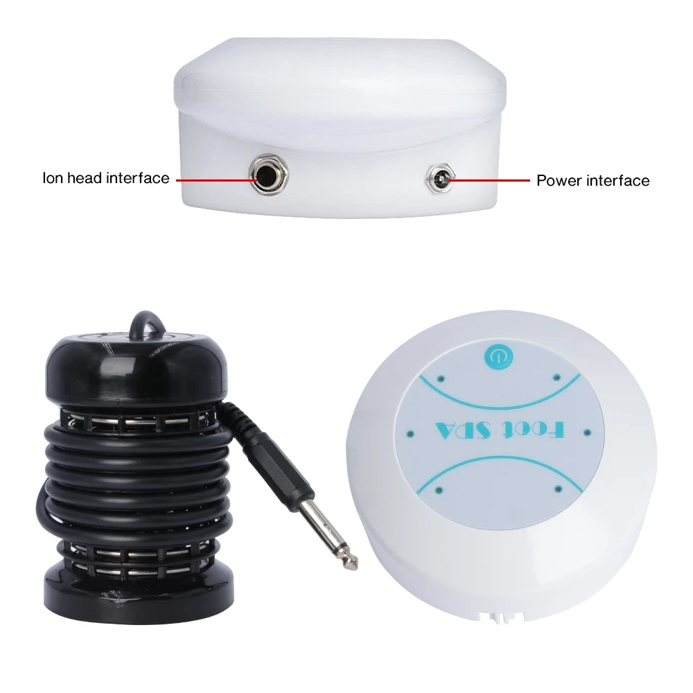 Premium Electric Foot Spa Massager – Mini Ionic Detox Bath with Vibrating Whirlpool & Pressotherapy, Aqua Cleanse for 