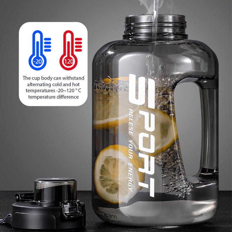 Premium Large Capacity 1.7L/2.7L Sports Water Bottle - Portable Fitness Cup for Gym, Cycling, Camping, BPA-Free Tritan