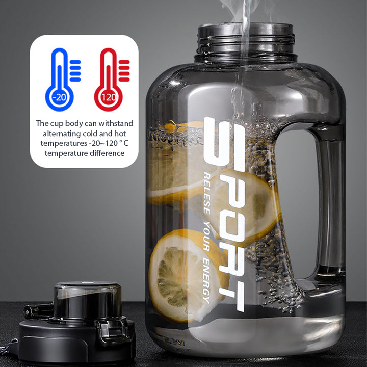 Premium Large Capacity 1.7L/2.7L Sports Water Bottle - Portable Fitness Cup for Gym, Cycling, Camping, BPA-Free Tritan