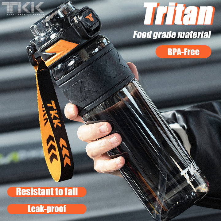 Premium Tritan Water Bottle – 1000ml/1500ml Portable Fitness Kettle with Straw, BPA-Free, Durable, Leak-Proof, Ideal for 