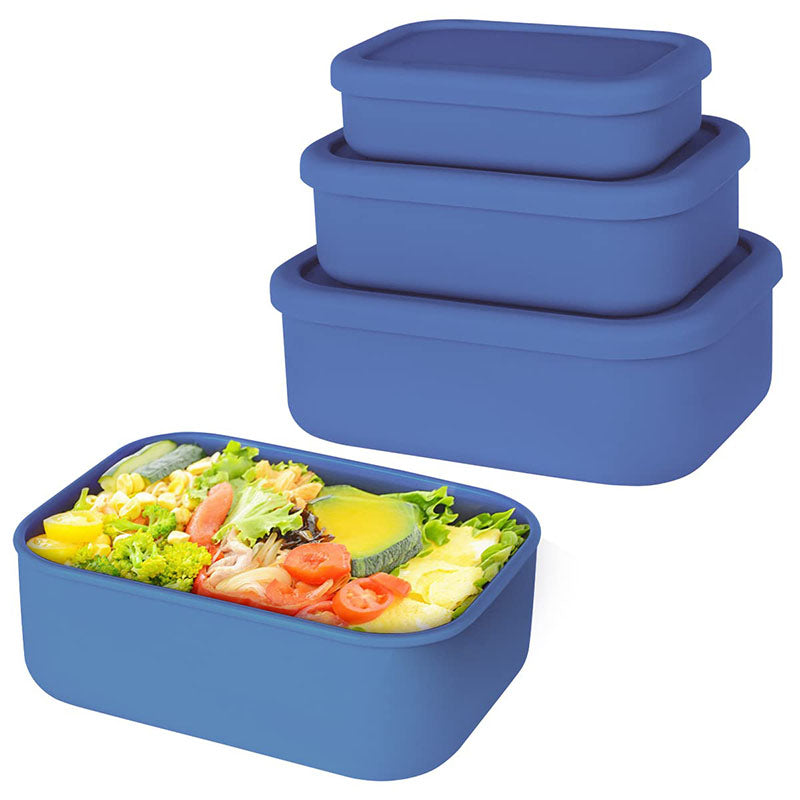 Premium Leak-Proof Bento Lunch Box – Reusable Silicone Meal Prep Container, BPA-Free, Microwave & Dishwasher Safe, Perfect  