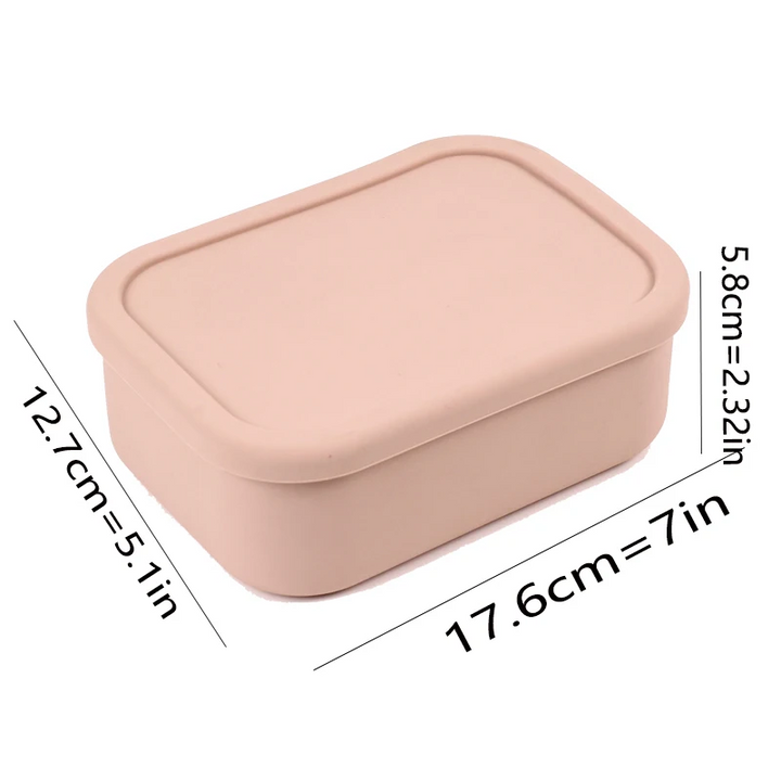 Premium Leak-Proof Bento Lunch Box – Reusable Silicone Meal Prep Container, BPA-Free, Microwave & Dishwasher Safe, Perfect  