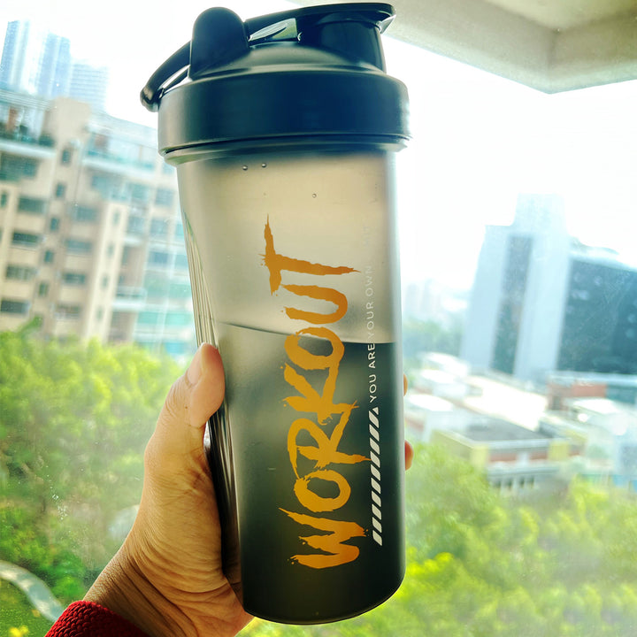 Premium 600ML Shaker Bottle – BPA-Free Sports Water Bottle with Protein Mixer – Portable Travel Cup with Stainless Steel 