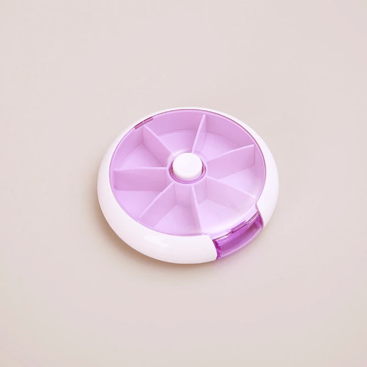 Premium Mini Travel Vitamin Pill Box – 7-Day Organizer, Small Portable Container for Pills, Medicine, Fish Oils, and Tablets 