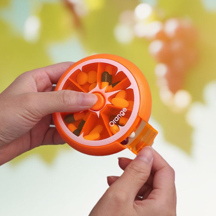 Premium Mini Travel Vitamin Pill Box – 7-Day Organizer, Small Portable Container for Pills, Medicine, Fish Oils, and Tablets 