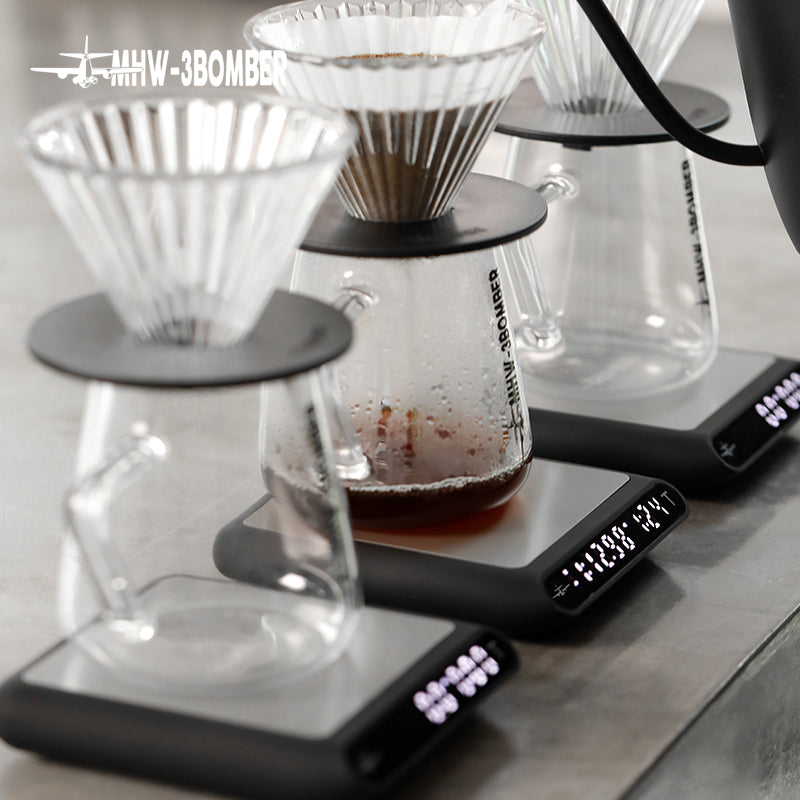 Premium Smart Espresso Coffee Scale – Auto Timer, USB Charging, Waterproof Non-Slip Pad, Perfect for Home and Cafe Baristas