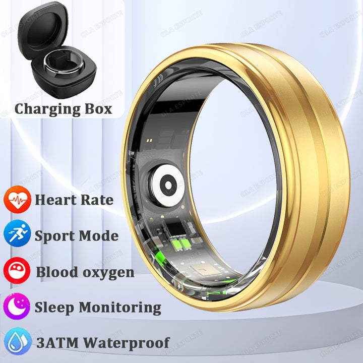Premium Smart Ring for Men & Women – Health Monitor, Fitness Tracker, Waterproof Design, Multiple Sport Modes