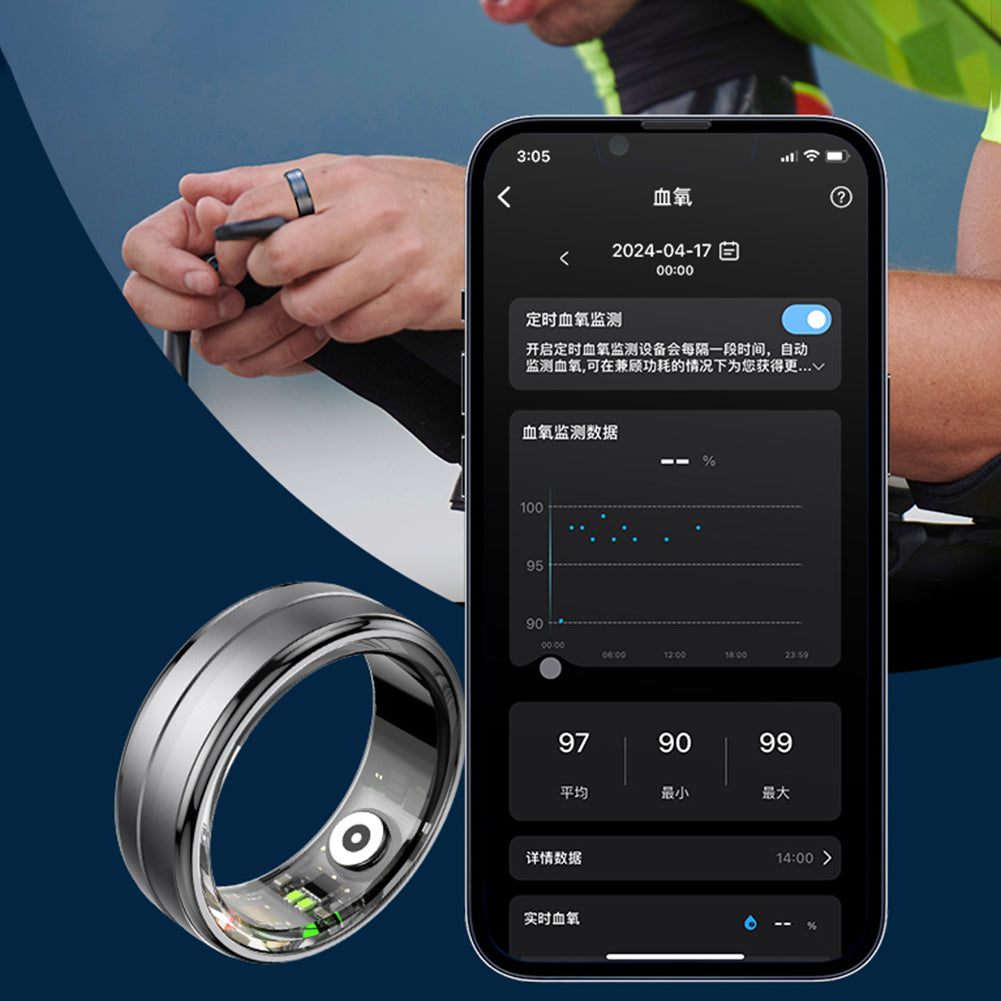 Premium Smart Ring for Men & Women – Health Monitor, Fitness Tracker, Waterproof Design, Multiple Sport Modes