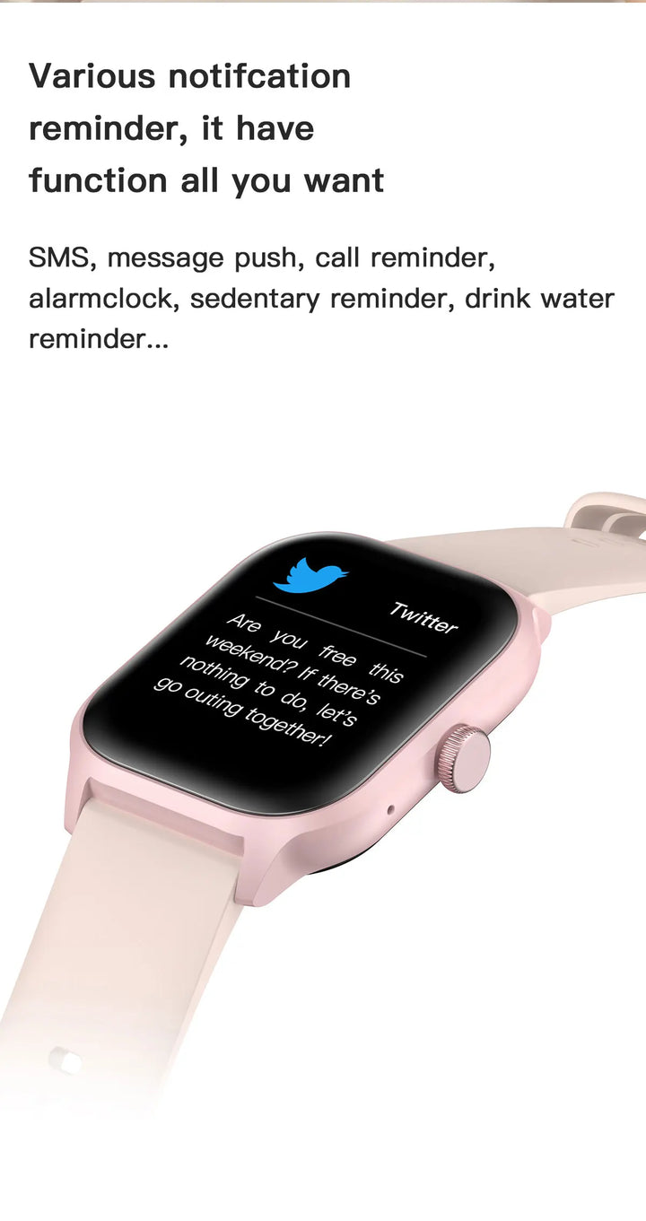 Luxury Smartwatch Android OS - 1.44" Full Touch Screen, Bluetooth Call, Music Control, Fitness Tracker for Men & Women, Health Monitor - StrengthXPhysiotherapy