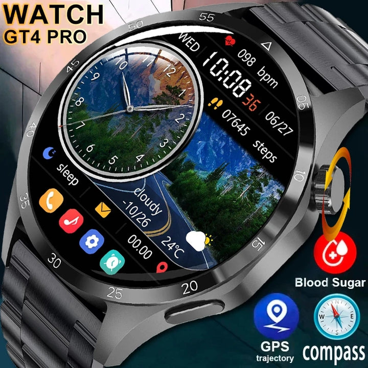 Premium Bluetooth Call Smartwatch for Men - ECG+PPG Health Monitoring, IP67 Waterproof, Heart Rate & Blood Pressure Tracker, 