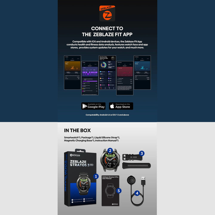 Premium GPS Sports Smartwatch for Men - 1.43” AMOLED, Built-in GPS, 100+ Sports Modes, Health Tracking, 18-Day Battery, Waterproof, Bluetooth Calls - StrengthXPhysiotherapy