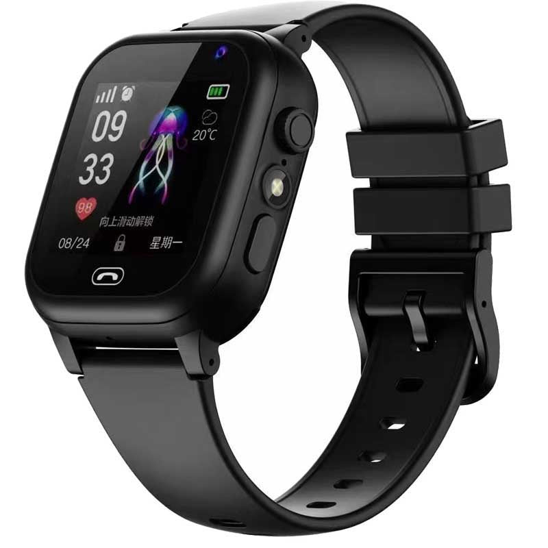 Premium Kids Smart Watch Phone – 2G GSM, LBS Location, SOS, Voice Chat, Camera, Flashlight, Alarm, Silicone Strap,