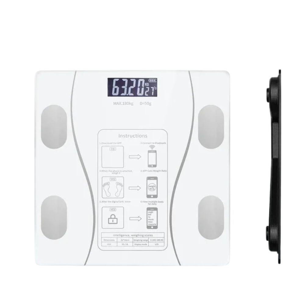 Premium LED Body Composition Scale – Accurate Digital Bathroom Scale with Body Fat Analysis, Bluetooth Connectivity, Health 