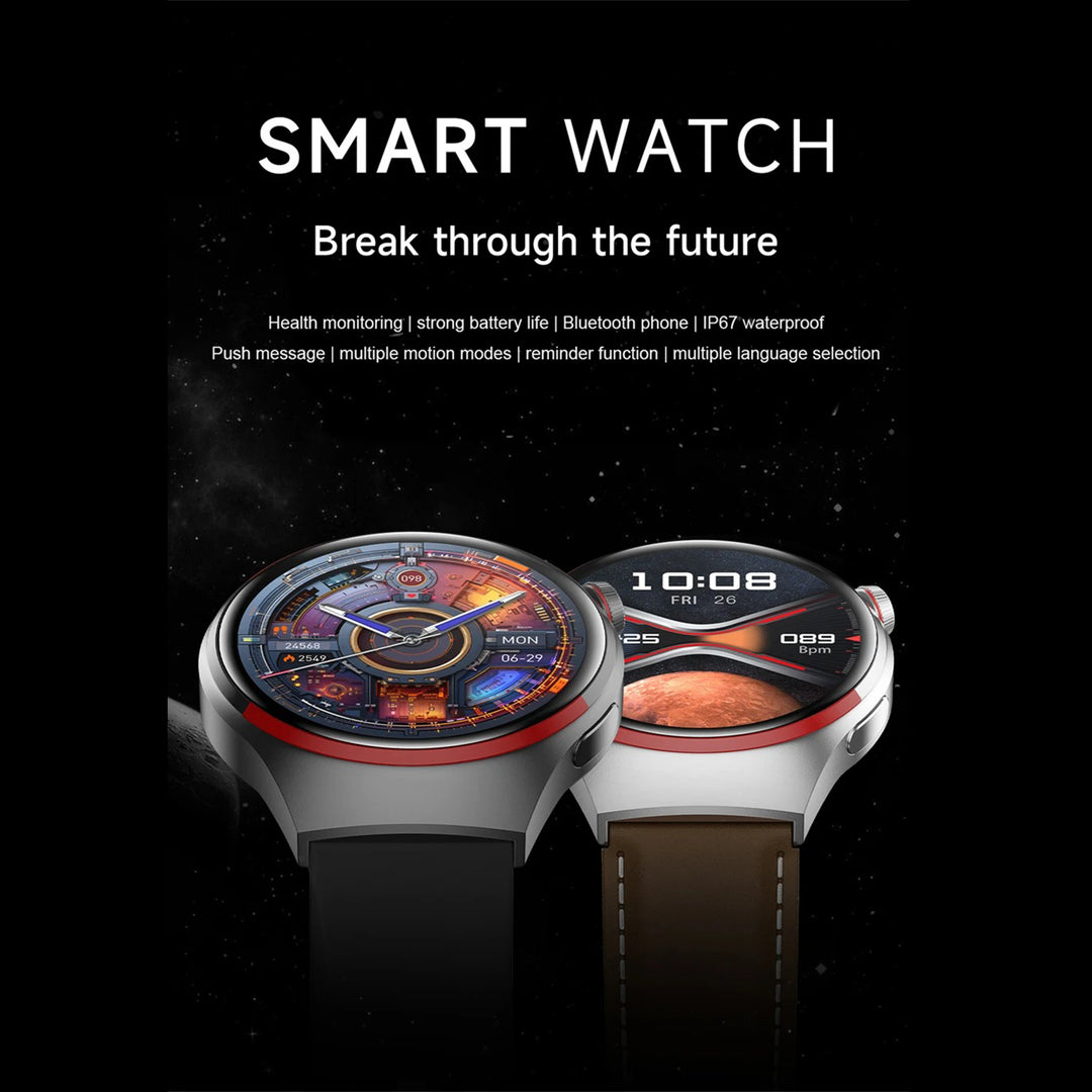 Premium Smartwatch for Men – 1.53'' AMOLED HD Screen, GPS, NFC, Bluetooth Calling, IP68 Waterproof, Heart Rate & Blood Pressure Monitoring, AI Voice Assistant, Sports & Fitness Tracker, 2024 - StrengthXPhysiotherapy