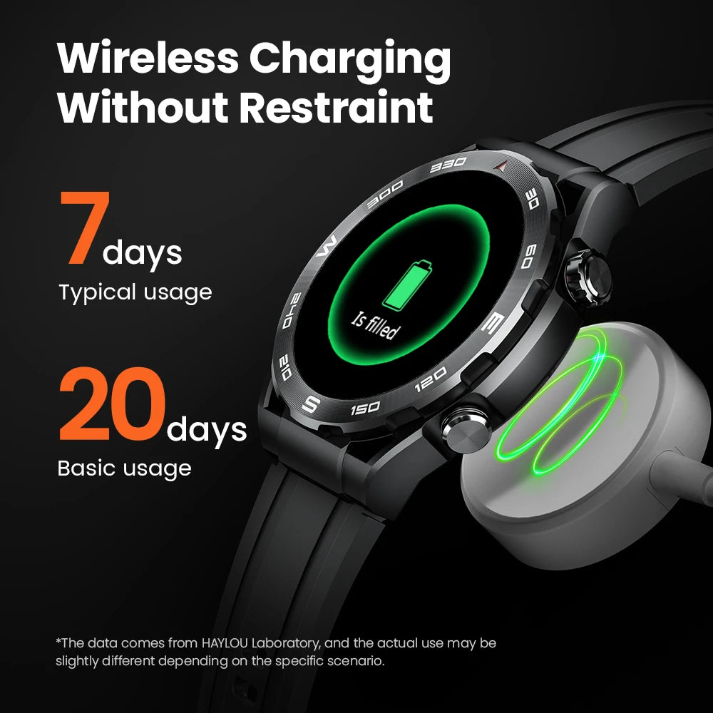 Premium Smartwatch with 1.43" AMOLED Display – GPS, 5ATM Water Resistance, 21-Day Battery Life, 100+ Sports Modes, Bluetooth 