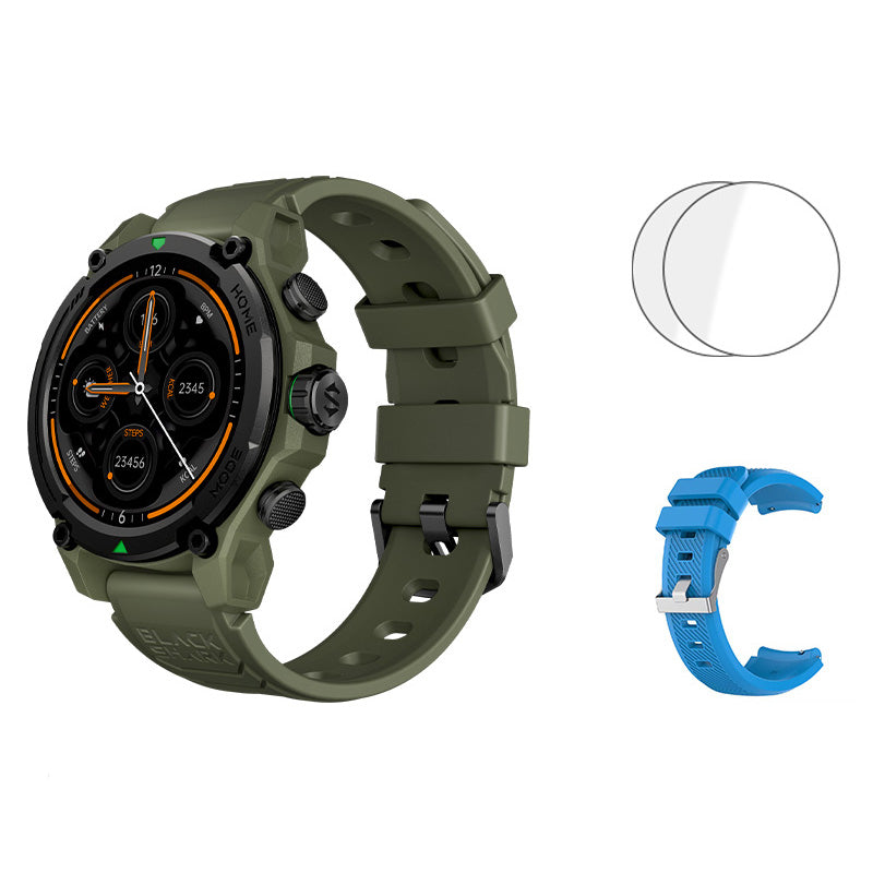 Premium Smartwatch with 1.43" AMOLED Display – GPS, 5ATM Water Resistance, 21-Day Battery Life, 100+ Sports Modes, Bluetooth 