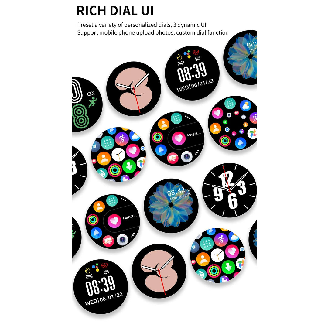 Premium Sport Smartwatch for Women – Bluetooth Call, IP68 Waterproof, Fitness Tracker, Health Monitoring, 1.2" HD Touchscreen, Compatible with iOS and Android - StrengthXPhysiotherapy