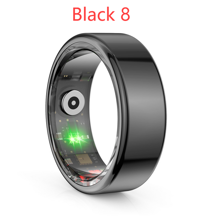 Premium Smart Ring for Health Monitoring – Military Grade Titanium, Waterproof IP68 & 3ATM, Multi-Sport Modes, Heart Rate &