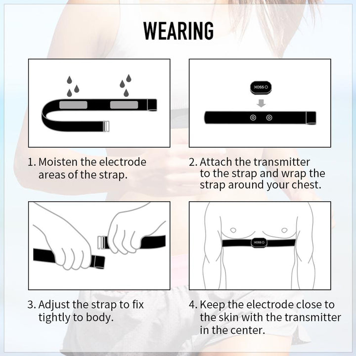 Premium Chest Strap Heart Rate Monitor – Bluetooth & ANT+ for Cycling, Running, Hiking, Fitness, Smart Bicycle Sensor