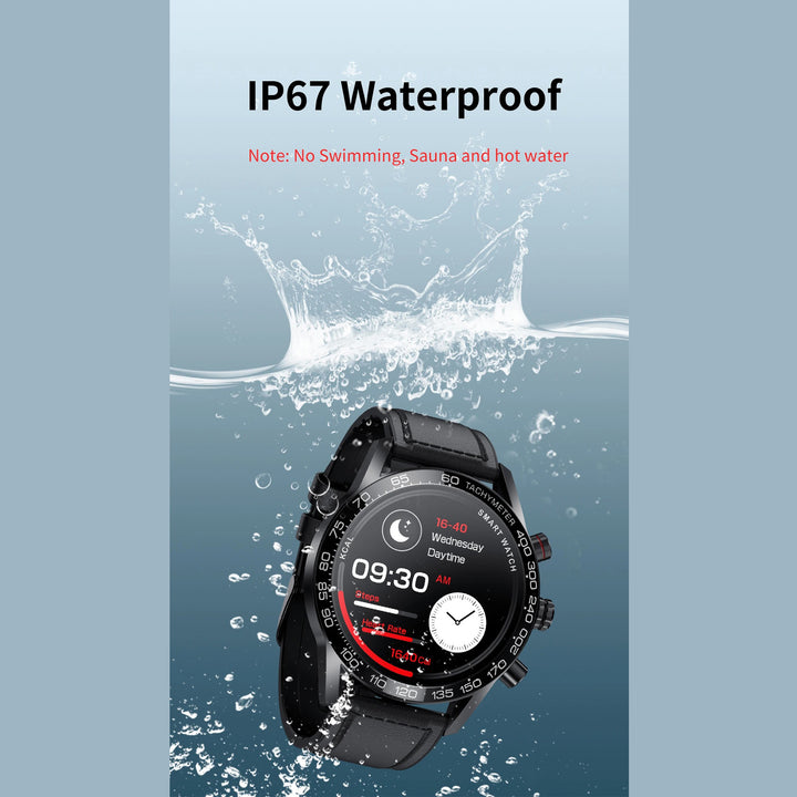 Premium Smartwatch for Men – ECG + PPG, Bluetooth Call, AMOLED Full Touch, NFC, Sports Mode, Waterproof, Heart Rate, Blood Pressure, Sleep Monitoring, Compatible with Android & iOS - StrengthXPhysiotherapy