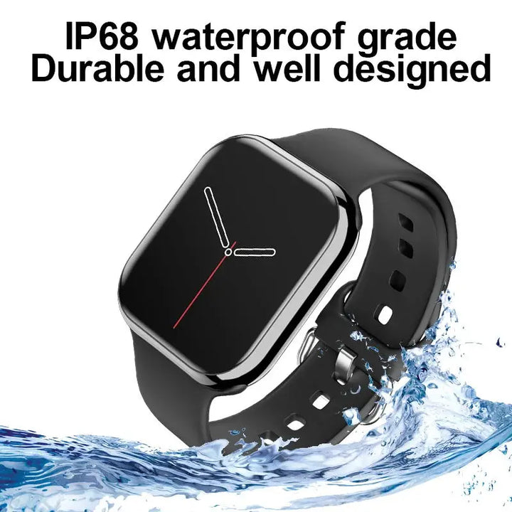 Premium GPS Smart Watch for Men & Women - Always On Display, Body Temp Monitoring, Bluetooth Call, NFC, Compatible with iOS & Android, High-Resolution - StrengthXPhysiotherapy