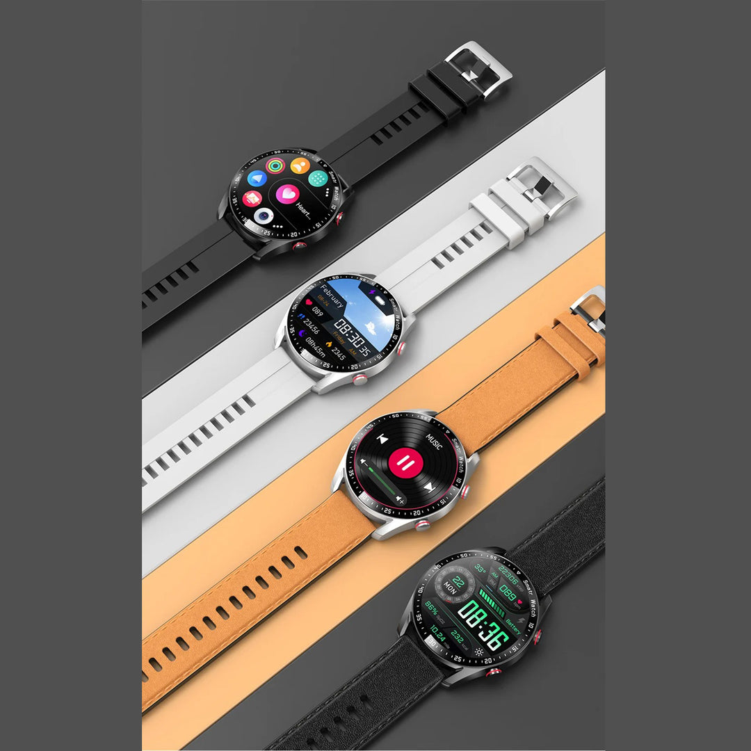 Premium Smartwatch for Men – Full Circle Touch Screen, Bluetooth Call, Waterproof, Heart Rate & Blood Pressure Monitoring, Sports Activity Tracker - StrengthXPhysiotherapy