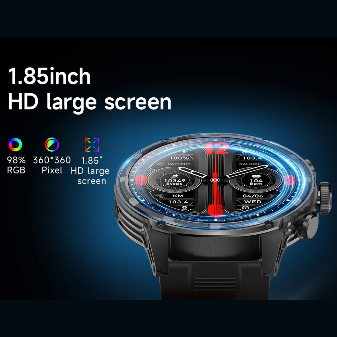 Premium Smartwatch with NFC & Bluetooth Headset – TWS Music & Talk, Sports Tracking, Sleep Monitoring, Camera Control, Music Control, Smart Alarm, Waterproof, Compatible with Android & iOS - StrengthXPhysiotherapy