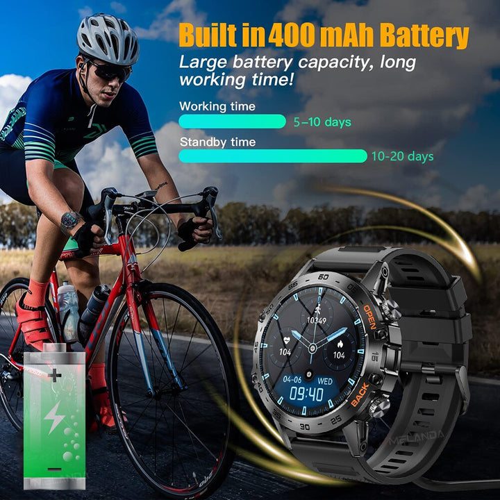Premium Bluetooth Call Smartwatch for Men - IP67 Waterproof, 1.39-inch Display, Fitness Tracker, Sports Modes, Compatible  