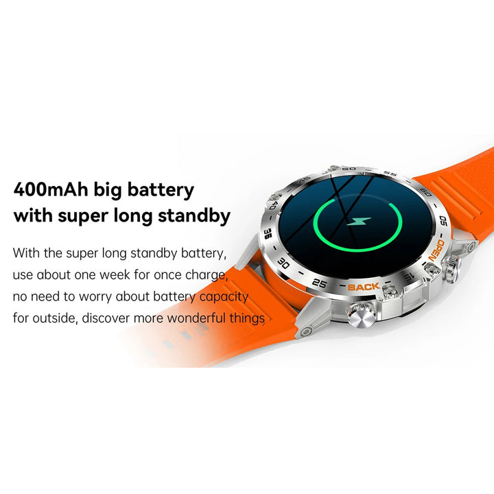 Premium Bluetooth Call Smartwatch for Men - IP67 Waterproof, 1.39-inch Display, Fitness Tracker, Sports Modes, Compatible with Android & iOS - StrengthXPhysiotherapy