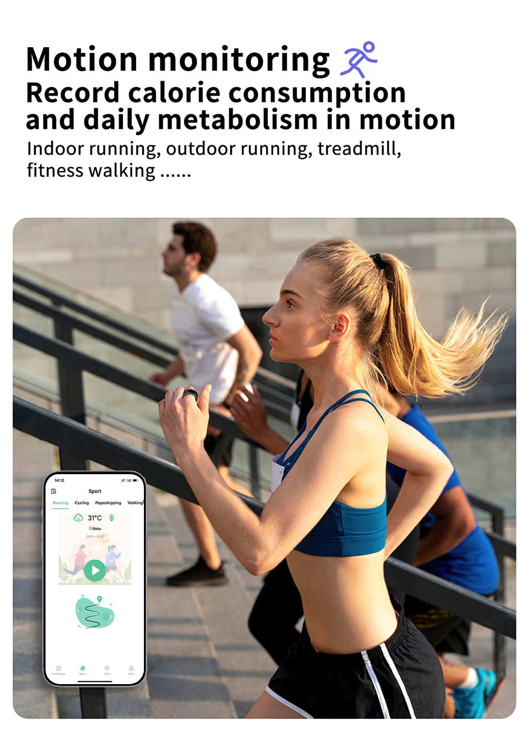 Premium Smart Fitness Ring with Charging Case - Heart Rate, Sleep & Health Monitoring, Blood Oxygen Detection, IPX8 