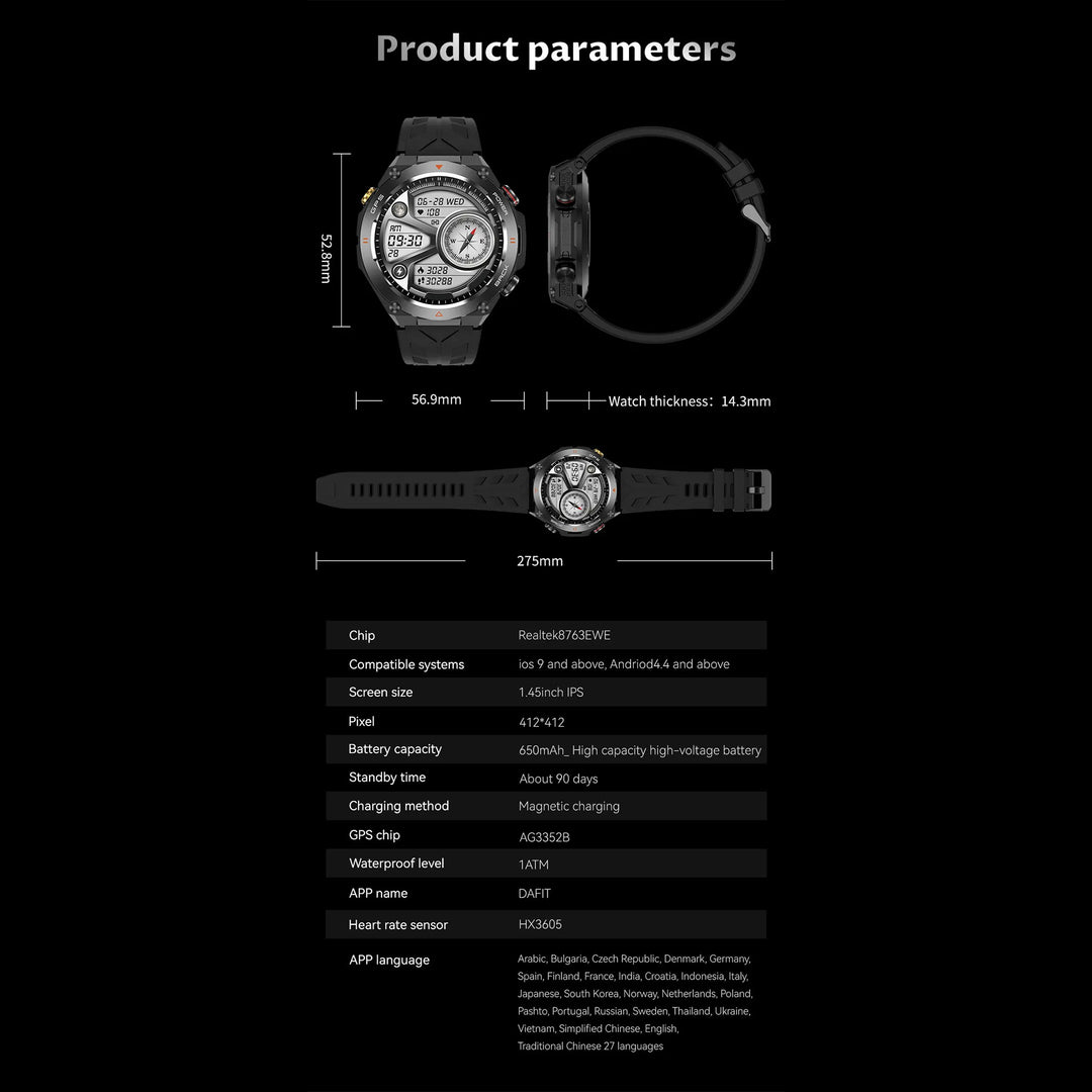 Premium Waterproof Sports Watch for Men and Women – 50M Waterproof, Dual Time, Pedometer, Stopwatch, Alarm, Countdown, Shockproof, EL Backlight, Lightweight Military Clock - StrengthXPhysiotherapy